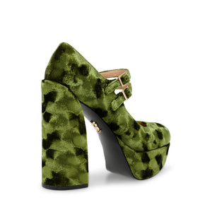 Charged-Up Grn Velvet - Scarpe in Velluto Donna Verdi / Multicolore SMSCHARGED-UP-GRN . STEVE MADDEN 
