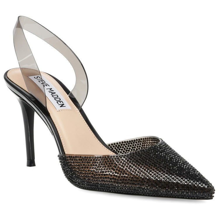 Lucyle Black Crystal Color Vinyl + Matching Stones - Scarpe Décolleté Donna Nere SMSLUCYLE-BLK . STEVE MADDEN 