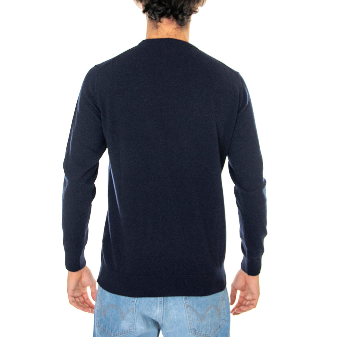 Essential Lambswool Crew Neck Navy - Maglione Girocollo Uomo Blu FW22-MKN0345-NY71 . BARBOUR 