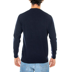 Essential Lambswool Crew Neck Navy - Maglione Girocollo Uomo Blu FW22-MKN0345-NY71 . BARBOUR 