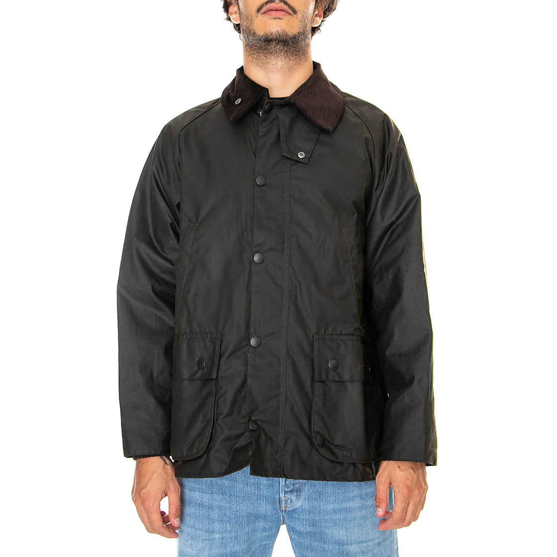 Classic Bedale Wax Jacket Olive - Giacca Invernale Uomo Marrone FW22-MWX0010-OL71 . BARBOUR 