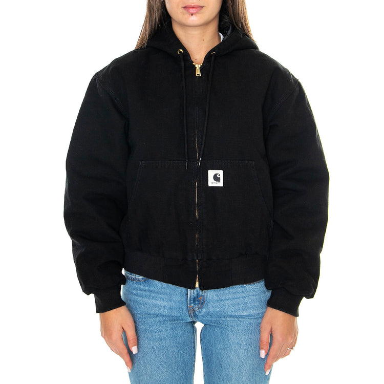 W' OG Active Jacket Black /rinsed - Giacca Donna Nera I032238.8902 . CARHARTT WIP 
