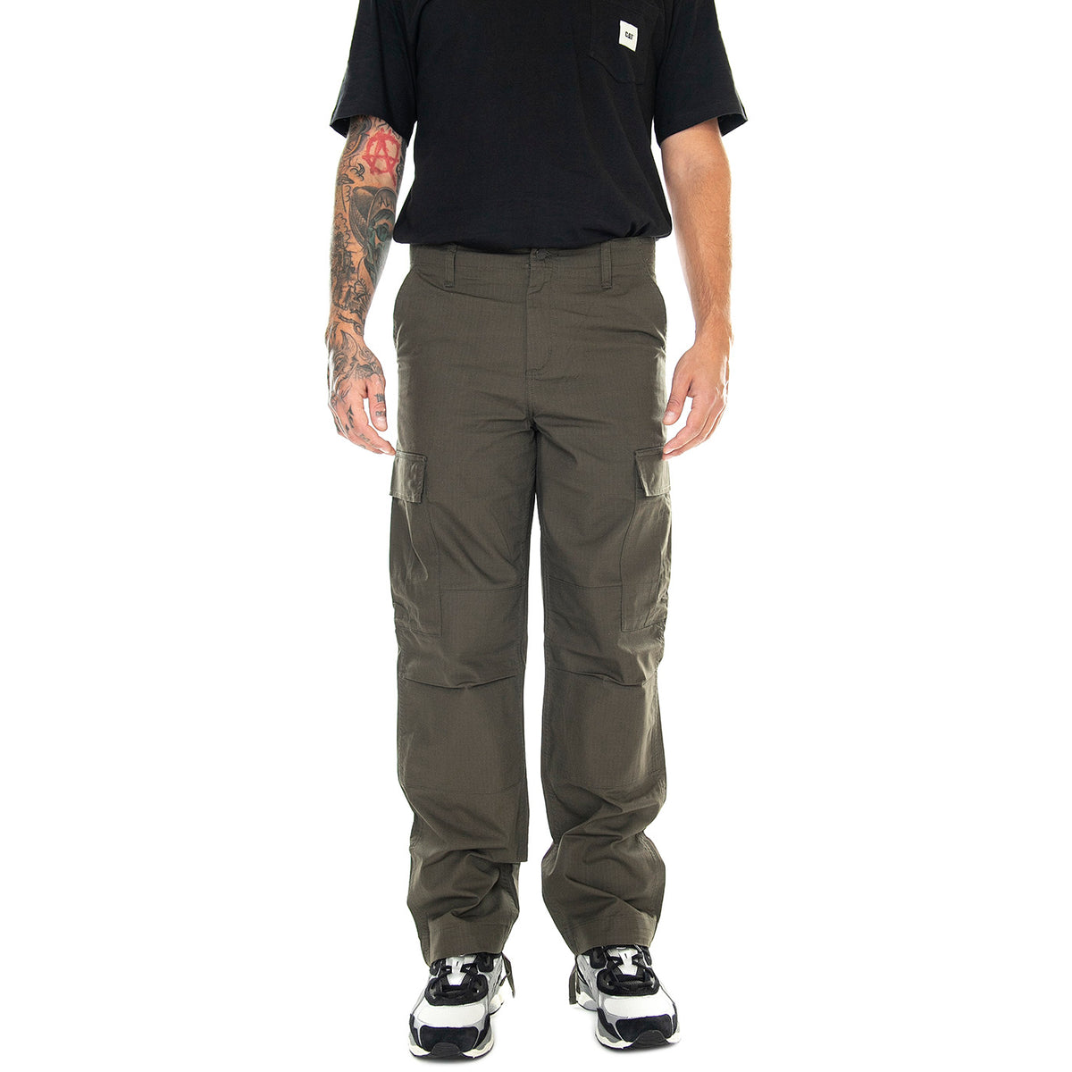 Regular Cargo Pant Cypress / Rinsed - Pantaloni Uomo Verdi I032467.6302 . CARHARTT WIP 