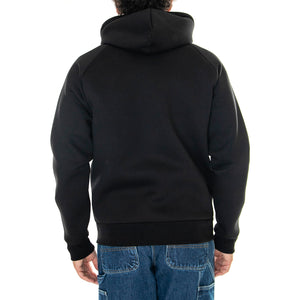 Car-Lux Hooded Jacket Black / Grey - Giacca Invernale Uomo Nera I032935.0GLXX . CARHARTT WIP 