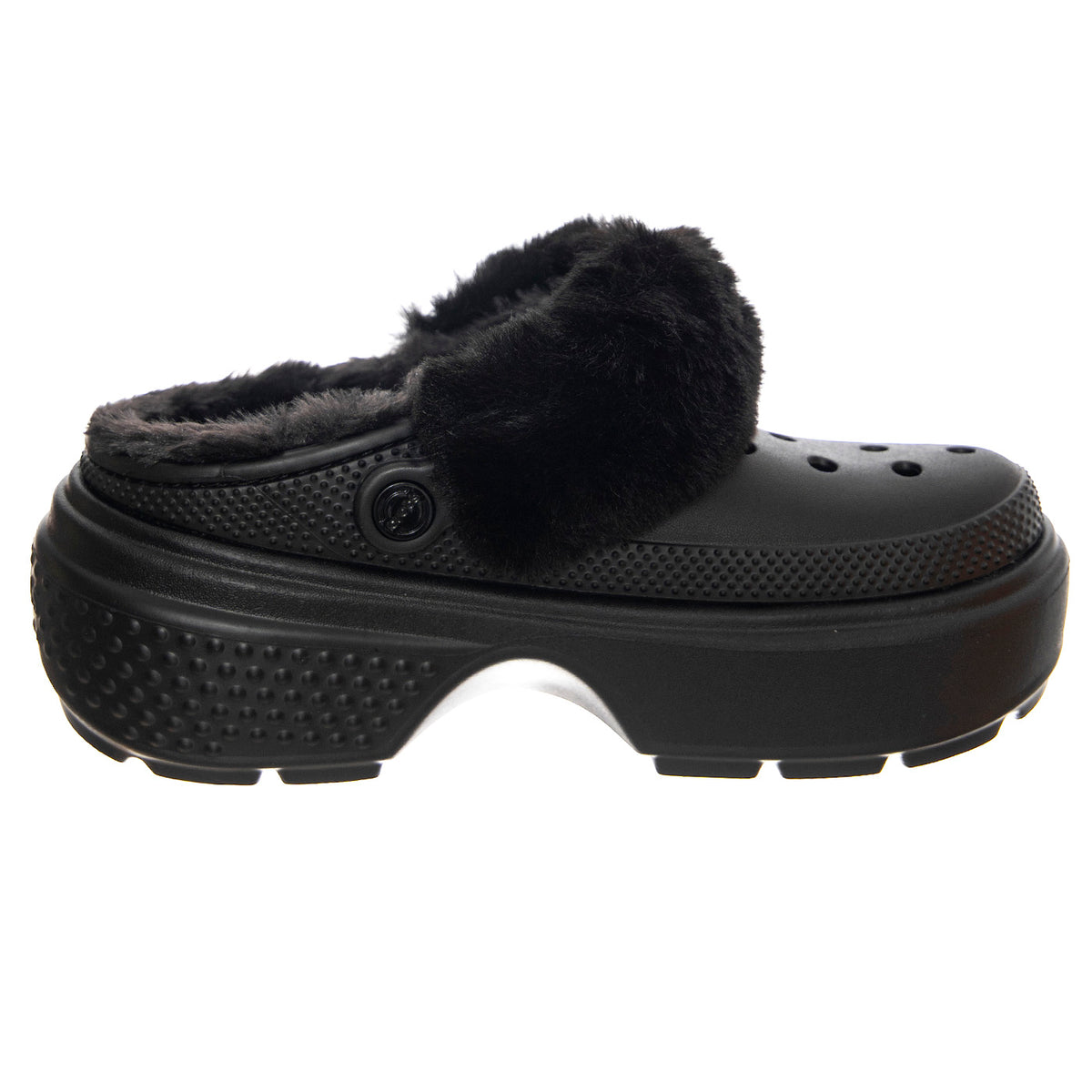 Stomp Lined Clog BLK - Sandali Donna Neri CR.208546-BLK . CROCS 