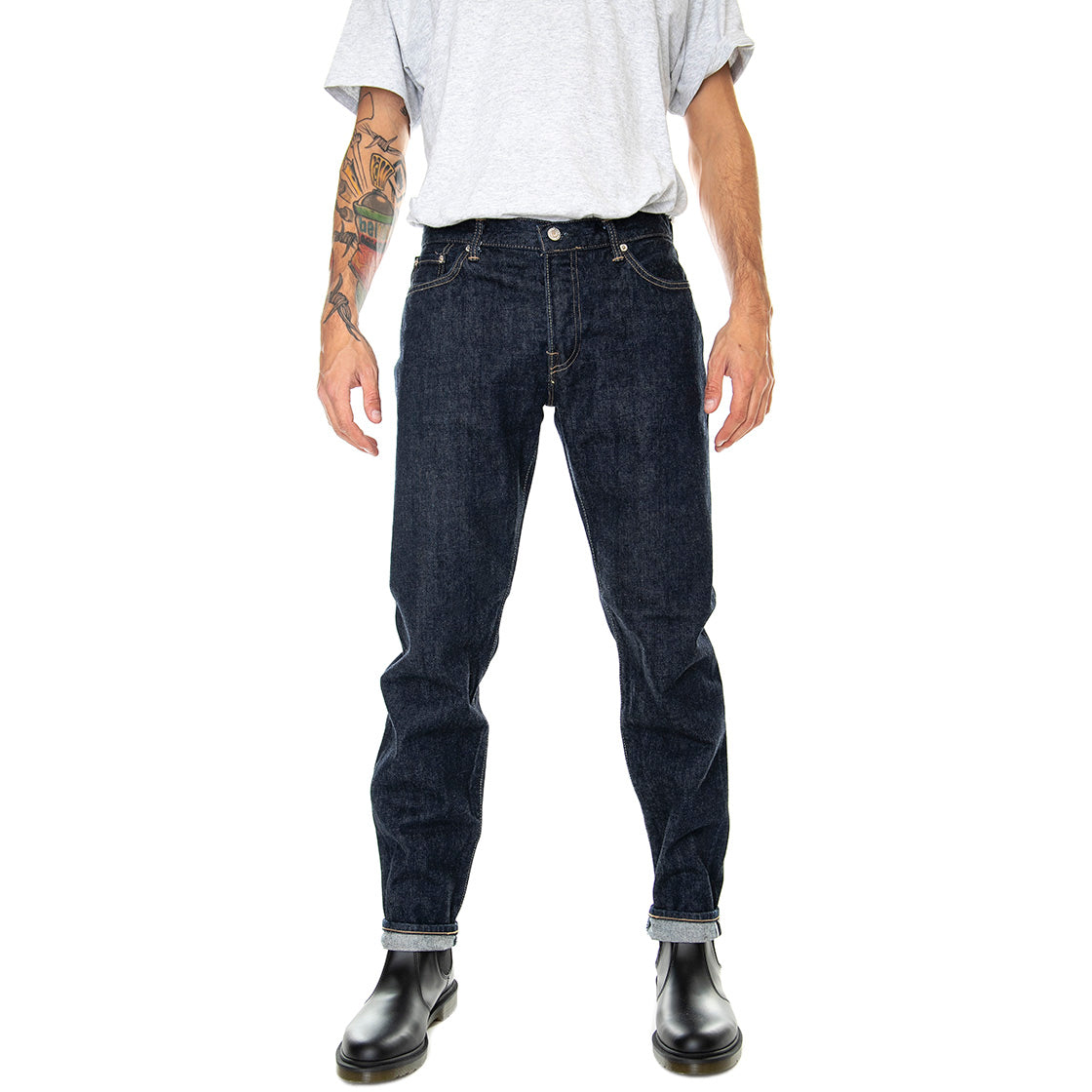 Regular Tapered Rinsed - Pantaloni Denim Jeans Uomo Blu I030675.01.02.32-01.02 . EDWIN 