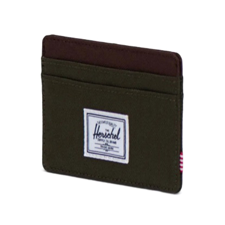 Charlie Cardholder Ivy Green / Chicory Coffee - Portacarte Verde 30065-04488-OS . HERSCHEL 