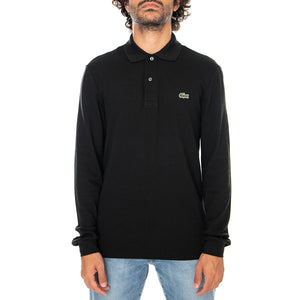Classic 031 Long Sleeves Polo Shirt Black - Polo Maniche Lunghe Uomo Nera L1312-031 . LACOSTE 