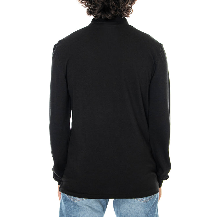 Classic 031 Long Sleeves Polo Shirt Black - Polo Maniche Lunghe Uomo Nera L1312-031 . LACOSTE 