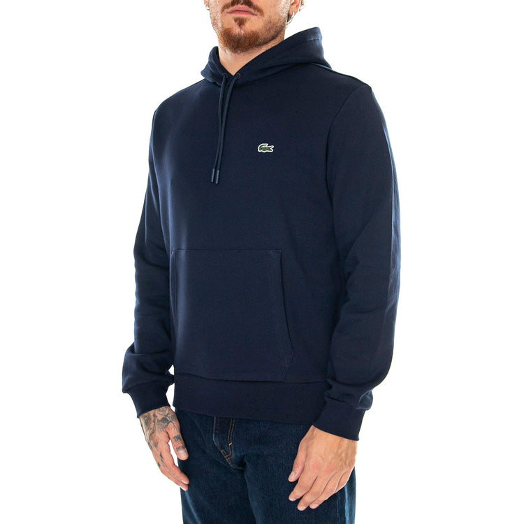 M' Sweatshirt SH9623-166 Hoodie Blue - Felpa con Cappuccio Uomo Blu SH9623-166 . LACOSTE 