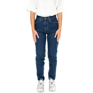 80s Mom Jean Running Errands Dark Indigo Flat Finish - Pantaloni Denim Jeans Donna Blu A3506-0008 . LEVIS 