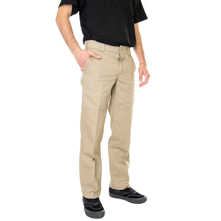Slim Straight Double Knee Rec Khaki - Pantaloni Chino Uomo Beige DK0A4XZEKHK1 . DICKIES 