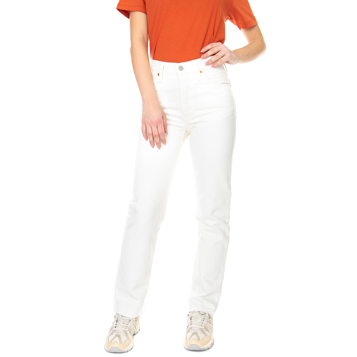 501 Jeans For Women Yacht Time Neutral - Pantaloni Denim Jeans Donna Bianchi 12501-0413 . LEVIS 