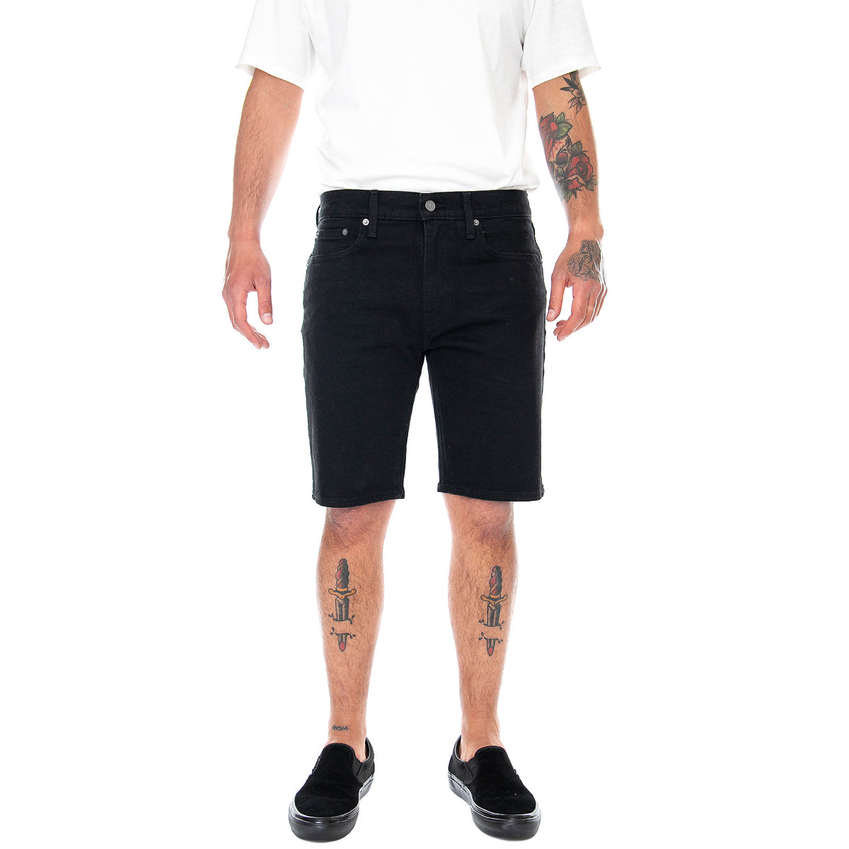 405 Standard Shorts - All Black - Bermuda Denim Jeans Uomo Neri 39864-0037 . LEVIS 