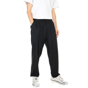 M' Fubar Pleated Pant Black - Pantaloni Uomo Neri 142020201-BLK . OBEY 