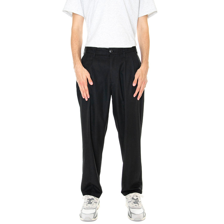 M' Fubar Pleated Pant Black - Pantaloni Uomo Neri 142020201-BLK . OBEY 