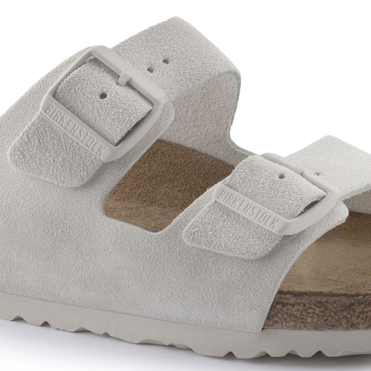 Arizona SFB Antique White Suede Leather - Sandali Donna Bianchi 1024516 . BIRKENSTOCK 