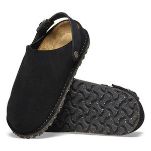 W' Lutry Premium Black, Suede Leather Sandals - Sandali Donna Neri 1025356 . BIRKENSTOCK 