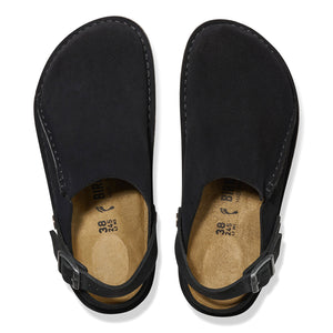 W' Lutry Premium Black, Suede Leather Sandals - Sandali Donna Neri 1025356 . BIRKENSTOCK 