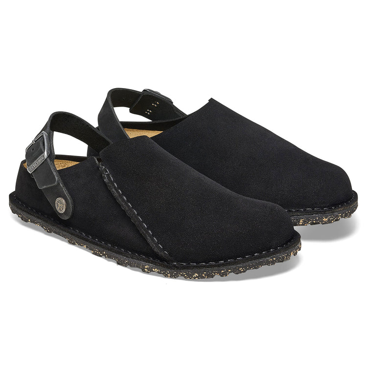 W' Lutry Premium Black, Suede Leather Sandals - Sandali Donna Neri 1025356 . BIRKENSTOCK 