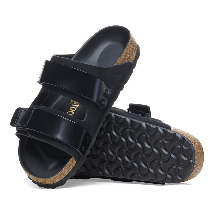 UJI Black Nabuck Leather - Sandali Uomo Neri 1026570 . BIRKENSTOCK 