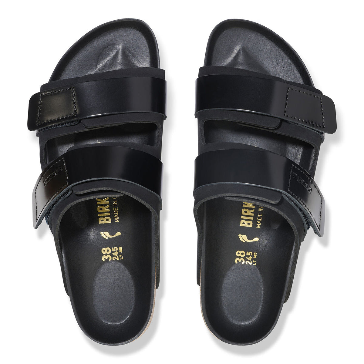 UJI Black Nabuck Leather - Sandali Uomo Neri 1026570 . BIRKENSTOCK 