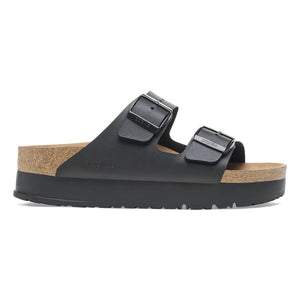 Arizona Platform Black Veg, Birko Flor - Sandali Donna Neri 1027395 . BIRKENSTOCK 