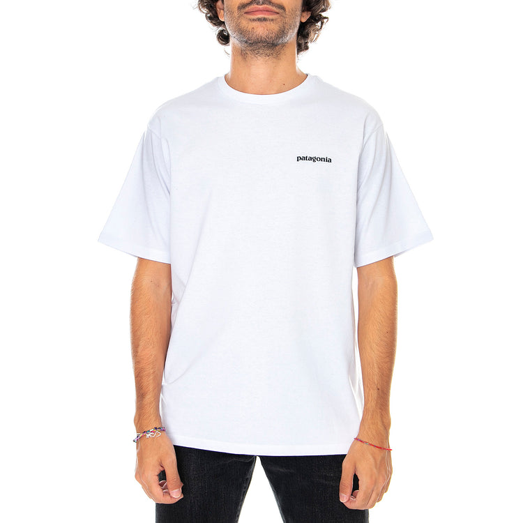 Mn P-6 Logo Responsibili-Tee White - Maglietta Girocollo Uomo Bianca 38504-WHI . PATAGONIA 