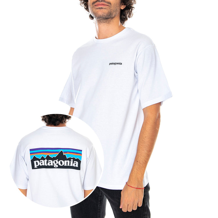 Mn P-6 Logo Responsibili-Tee White - Maglietta Girocollo Uomo Bianca 38504-WHI . PATAGONIA 