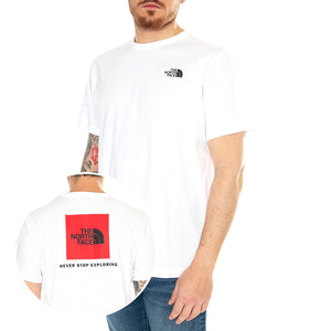 M S/S Redbox Tee Tnf White - Maglietta Girocollo Uomo Bianca NF0A87NPFN41 . THE NORTH FACE 