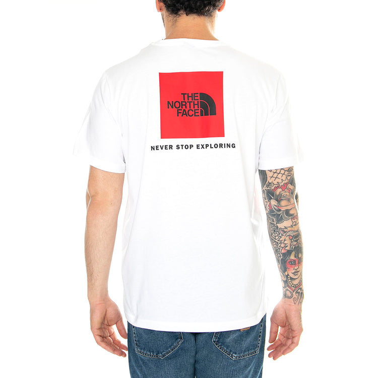 M S/S Redbox Tee Tnf White - Maglietta Girocollo Uomo Bianca NF0A87NPFN41 . THE NORTH FACE 