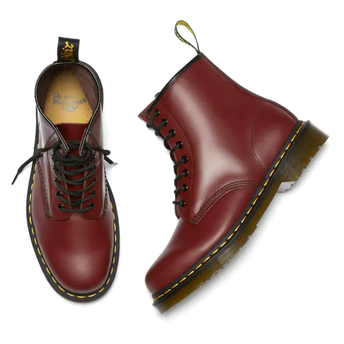 1460 SMOOTH CHERRY RED - Stivaletti Uomo / Donna Bordeaux 22139_4 . DR.MARTENS 