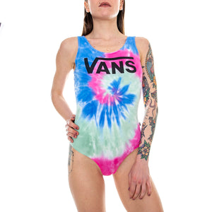 Wm Tie-Dye Bodysuit - Multicolor - Body Donna Multicolore VN0A3UOYTIE . VANS 