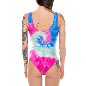 Wm Tie-Dye Bodysuit - Multicolor - Body Donna Multicolore VN0A3UOYTIE . VANS 
