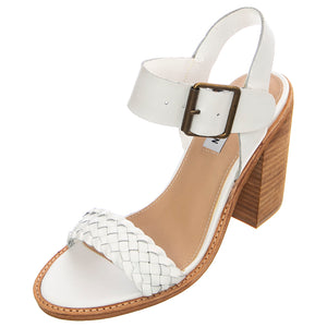 Womens Cadence Sandals - White Leat - Sandali Donna Bianchi CADE01S1-WHITE LEAT . STEVE MADDEN 
