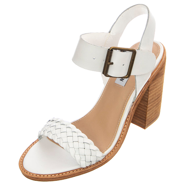 Womens Cadence Sandals - White Leat - Sandali Donna Bianchi CADE01S1-WHITE LEAT . STEVE MADDEN 