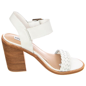 Womens Cadence Sandals - White Leat - Sandali Donna Bianchi CADE01S1-WHITE LEAT . STEVE MADDEN 