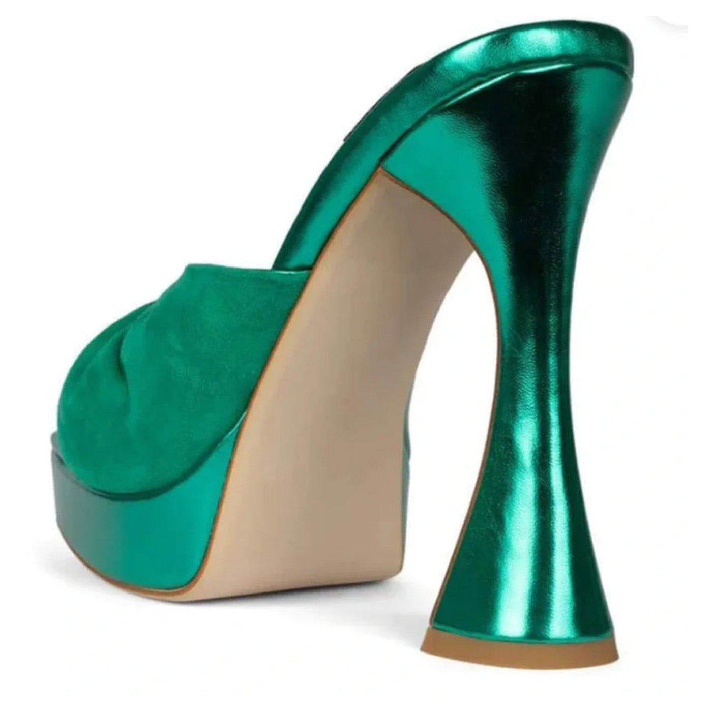 HOLLYWEIRD - GREEN MET GREEN SUEDE - Scarpe con Tacco Donna Verdi JC-201L-100-G . JEFFREY CAMPBELL 