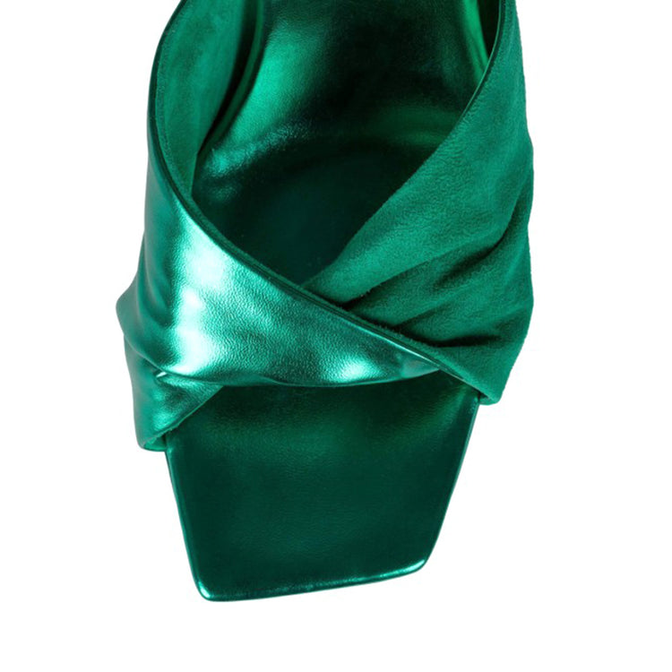 HOLLYWEIRD - GREEN MET GREEN SUEDE - Scarpe con Tacco Donna Verdi JC-201L-100-G . JEFFREY CAMPBELL 