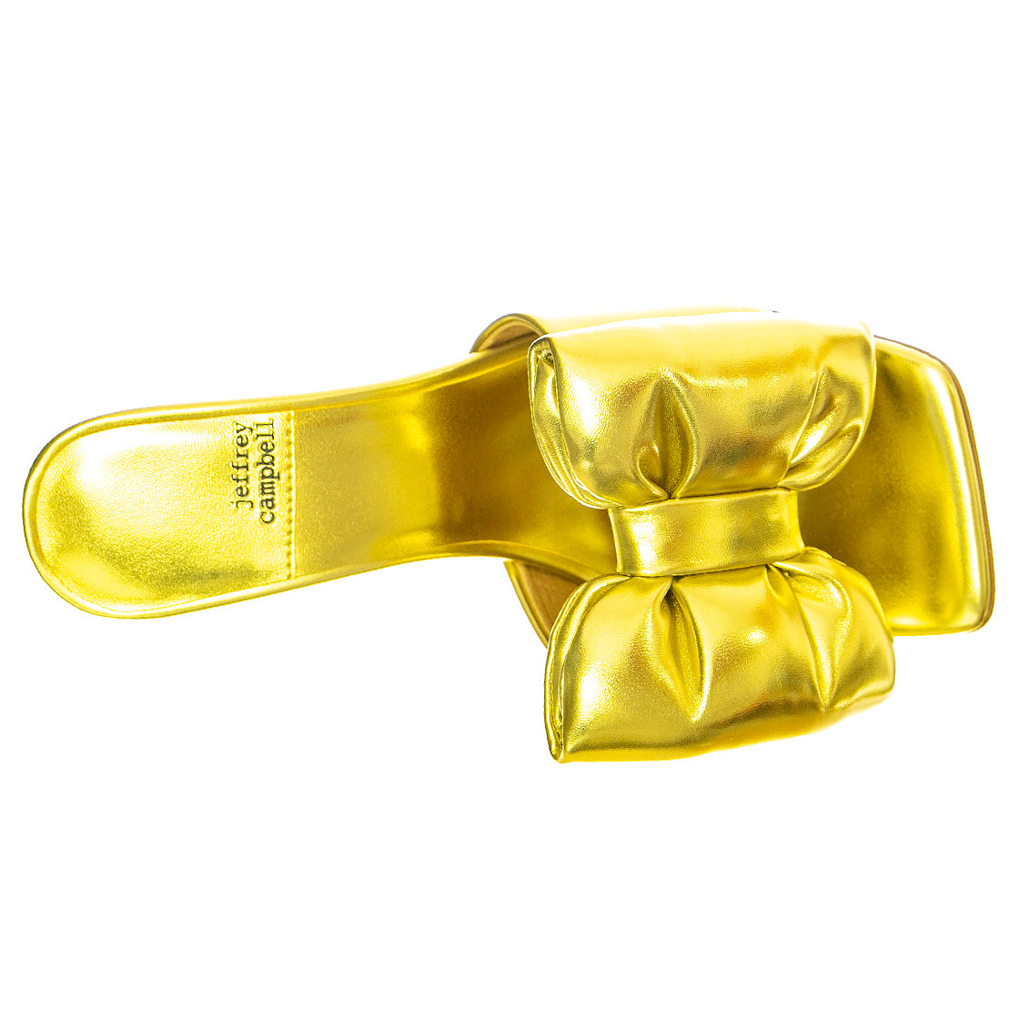 BOW-DOWN GREEN METALLIC PU - Scarpe con Tacco Donna Verdi JCSJC-932-1-12- GR . JEFFREY CAMPBELL 