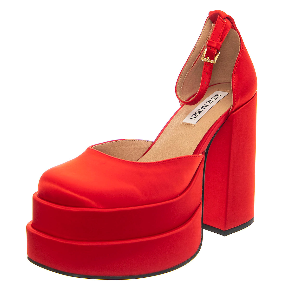 Charlize Red Satin - Sandali Donna Rossi SM-CHAR28S1-RED . STEVE MADDEN 