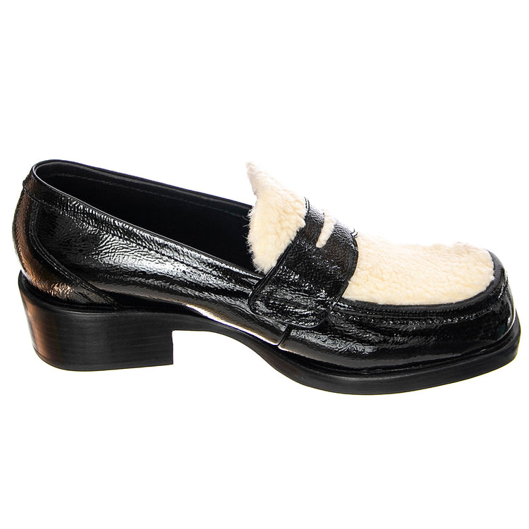 Sorbonne-F - Mocassini Donna Neri / Bianchi / Ivory JCSJC93821-BLA . JEFFREY CAMPBELL 
