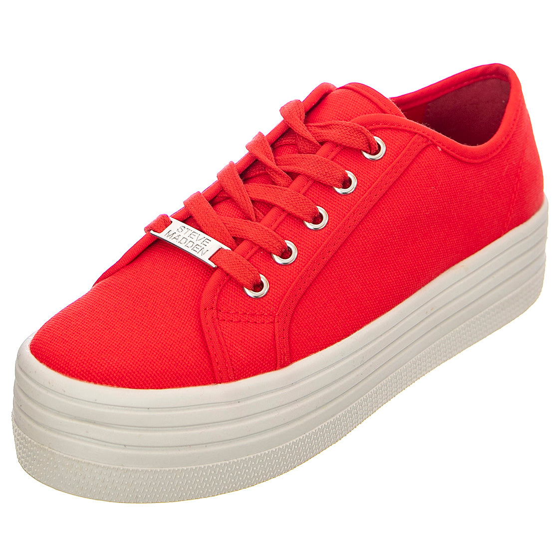 Bobbi - Scarpe Stringate Profilo Basso Donna Rosse SMPBOBBI-RED . STEVE MADDEN 