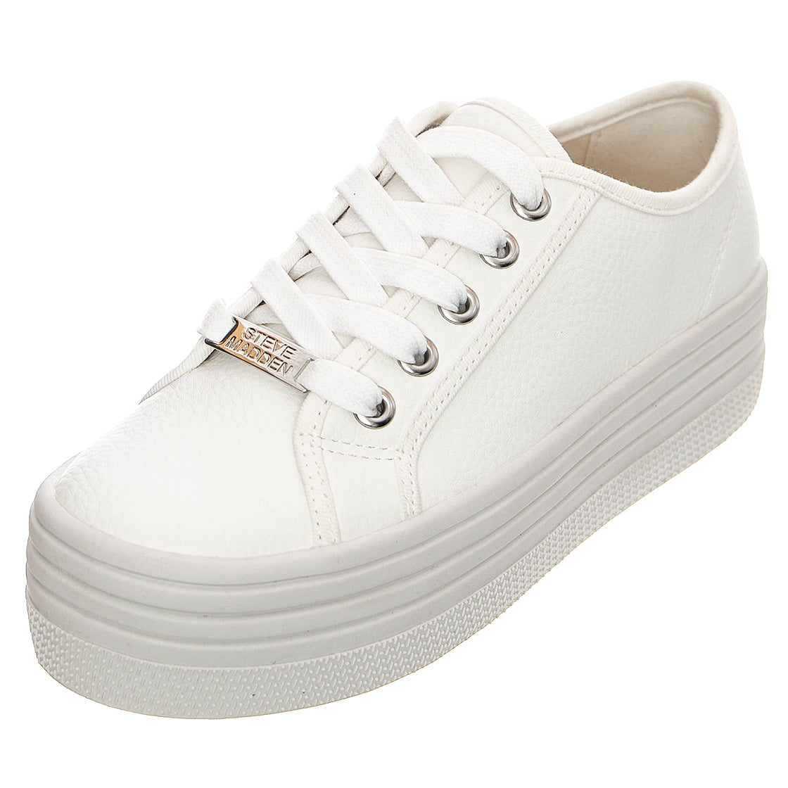 Bobby - Scarpe Stringate Profilo Basso Donna Bianche SMPBOBBI-WHT . STEVE MADDEN 