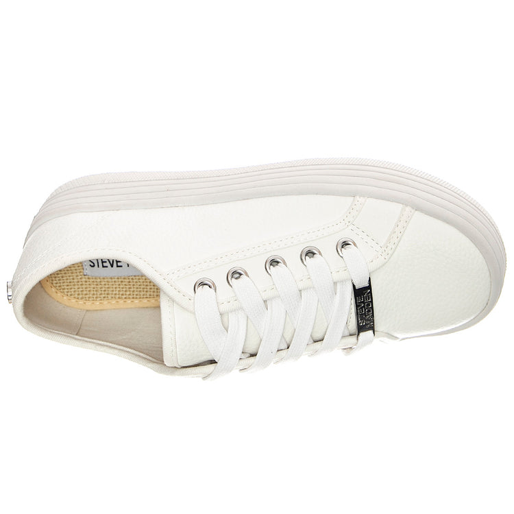 Bobby - Scarpe Stringate Profilo Basso Donna Bianche SMPBOBBI-WHT . STEVE MADDEN 