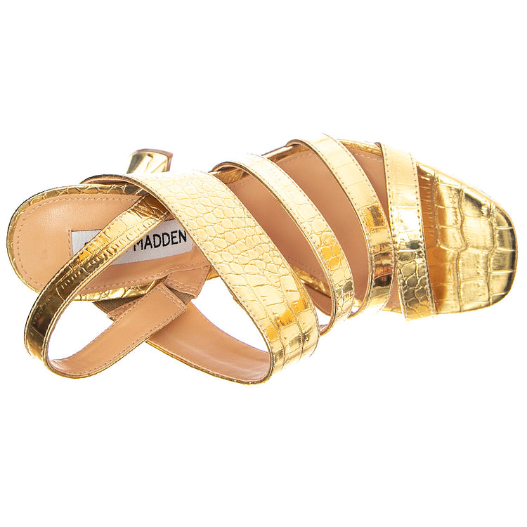 Pop Croco - Sandali Donna Oro SMSPOP-GOL . STEVE MADDEN 