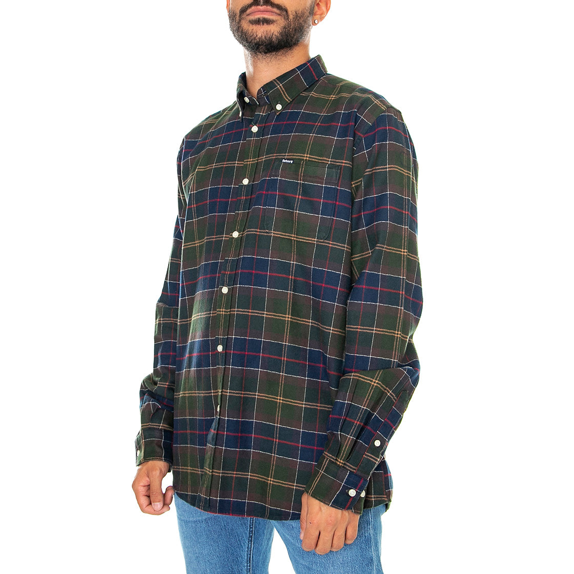 Keyloch Tailored Shirt Classic Tartan - Camicia Uomo Tartan Blu / Multicolore FW22-MSH5014-TN11 . BARBOUR 