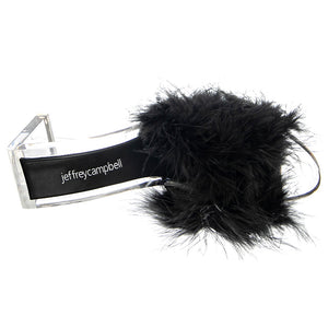 Luxuries Black Faux Suede+Fur - Sandali Donna Neri JCSJC-931-1-7 -BLA . JEFFREY CAMPBELL 