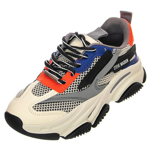 Possession Grey / Blue - Scarpe Stringate Profilo Basso Donna Grigio / Blu / Multicolore SMPPOSSESSION-GRWBLU . STEVE MADDEN 