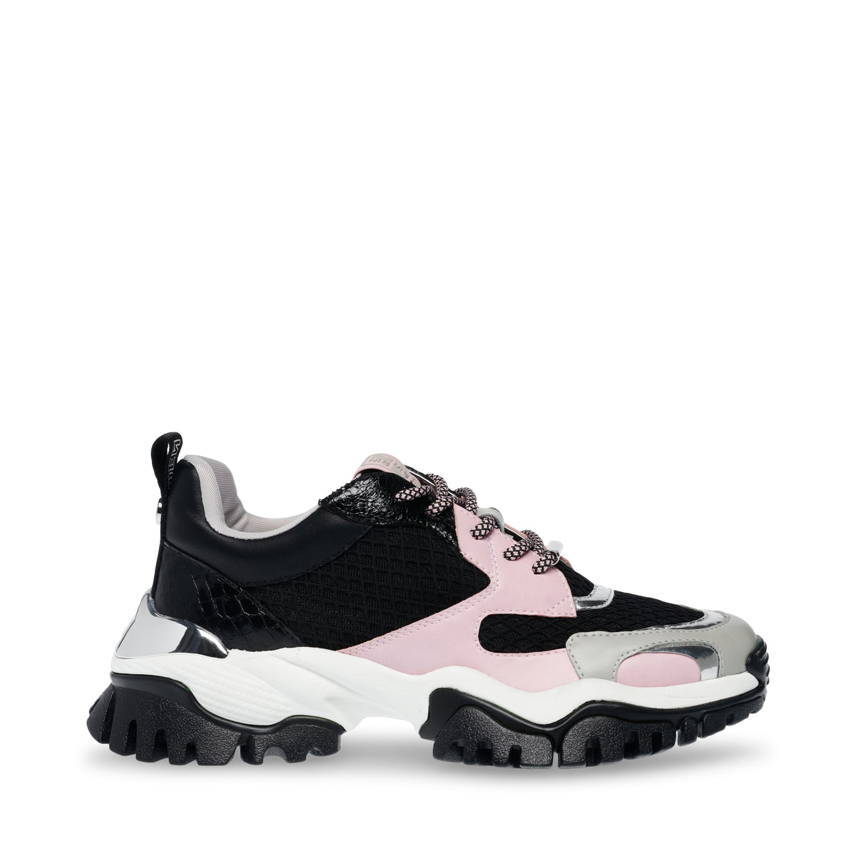 Trilling Pink / Blk - Scarpe Stringate Profilo Basso Donna Rosa / Nere SMPTHRILLING-PIN . STEVE MADDEN 